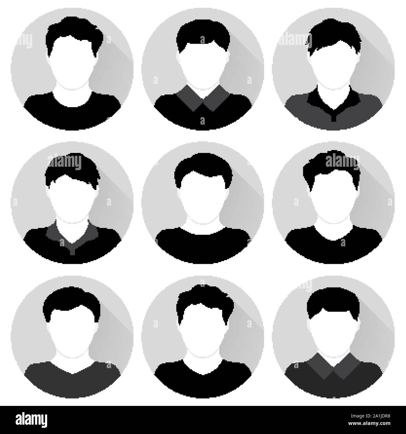 Vector set of people icons Stock Vector