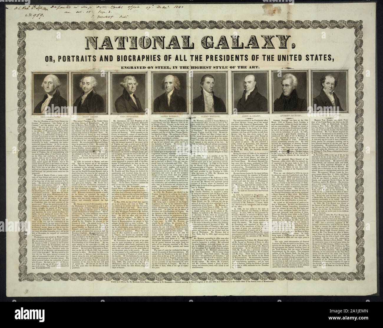 National Galaxy, Boston, Mass Stock Photo