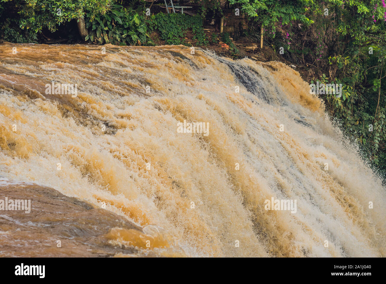 Majestic landscape of Elephant waterfall in summer at Lam Dong Province,  Dalat, Vietnam Stock Photo - Alamy