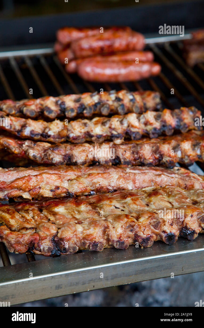 COSTILLAS Y CHOIRIZO, GALICIA Stock Photo