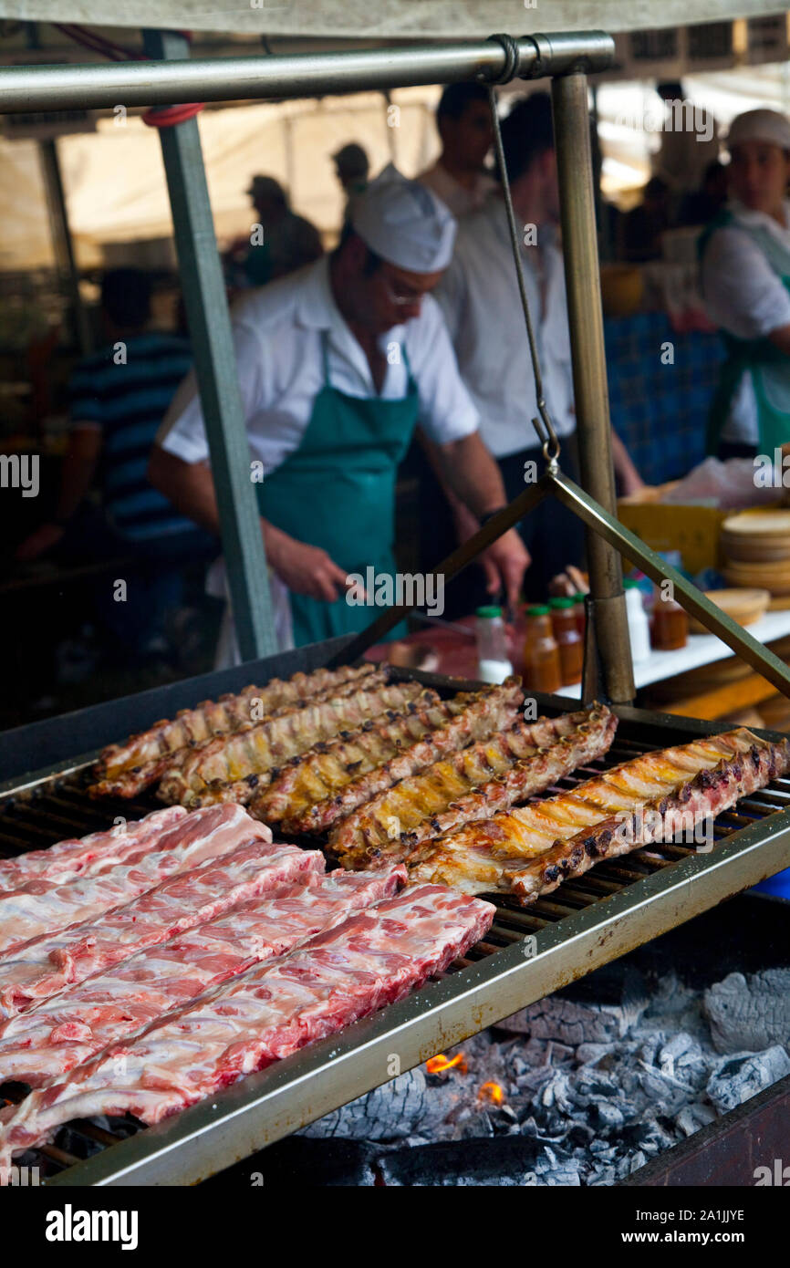 COSTILLAS Y CHOIRIZO, GALICIA Stock Photo