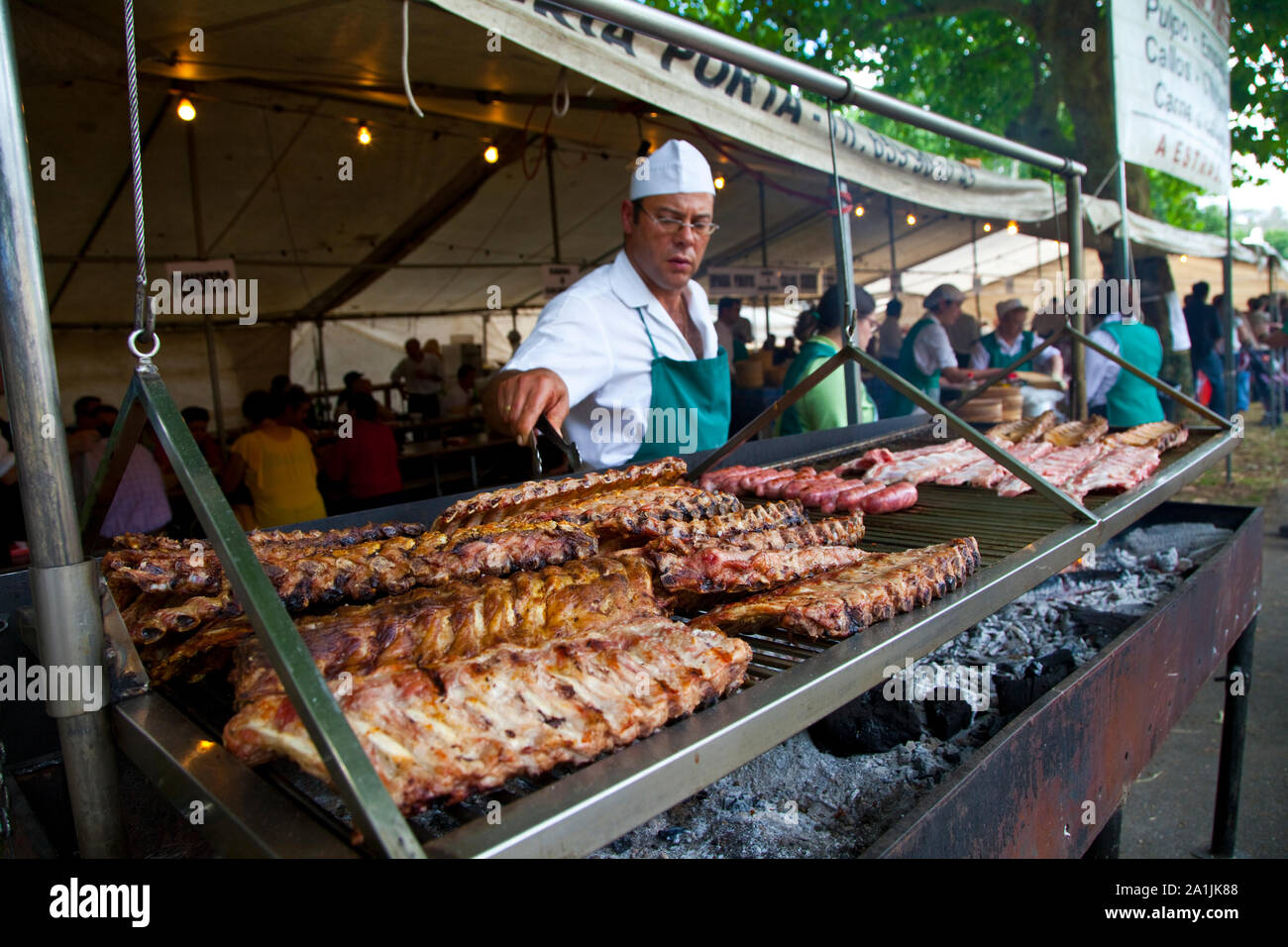 COSTILLAS Y CHOIRIZO, GALICIA Stock Photo