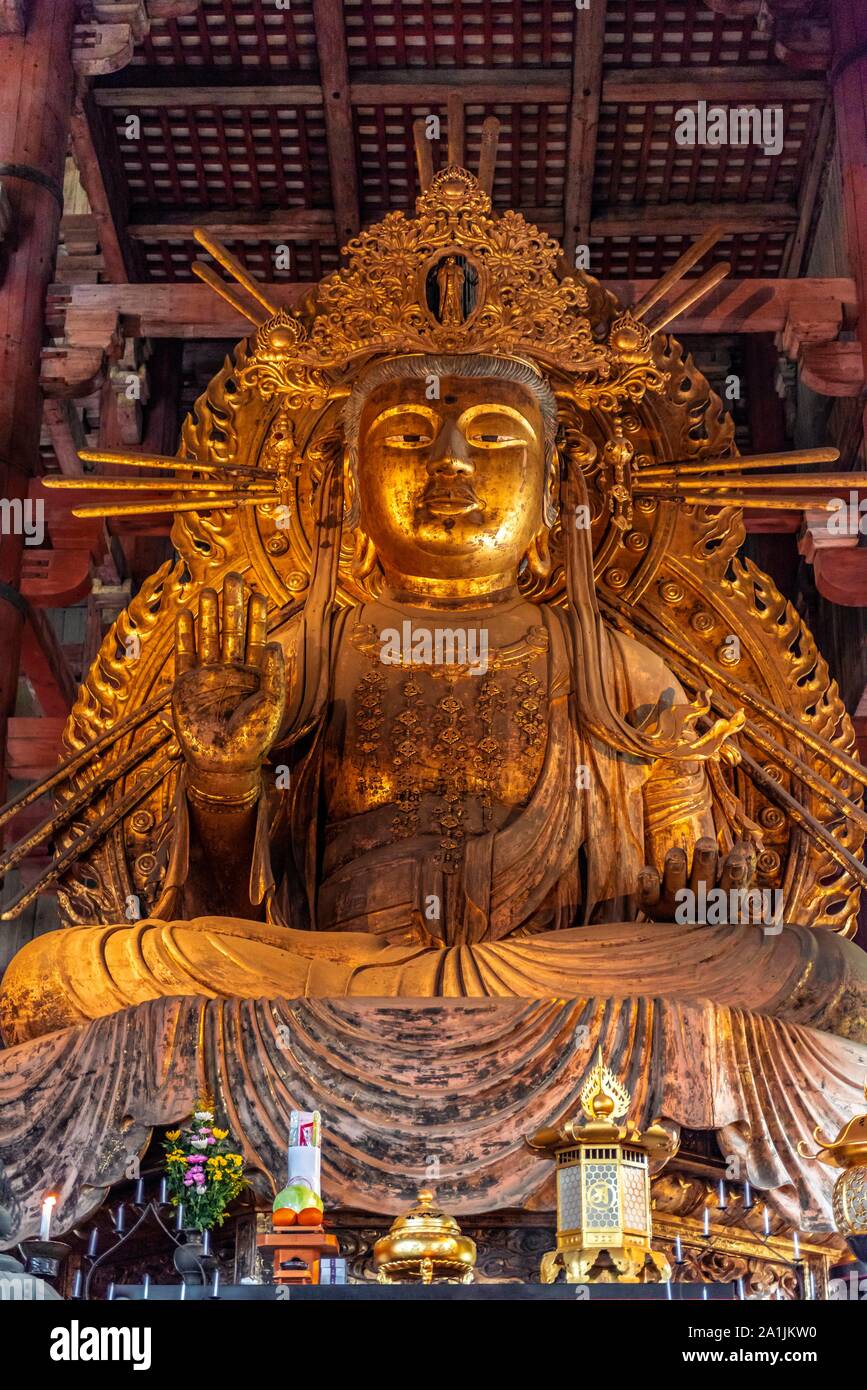 Nyoirinkannon Statue in Todaiji Temple, Buddhist Temple, Nara, Japan