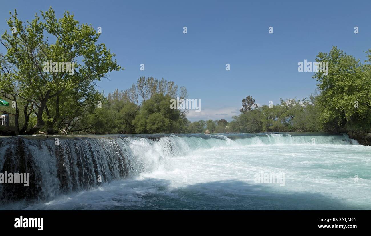 Buyuk Selale or Big Manavgat Waterfall on the Manavgat River, near Manavgat, Antalya Province, Turkey Stock Photo