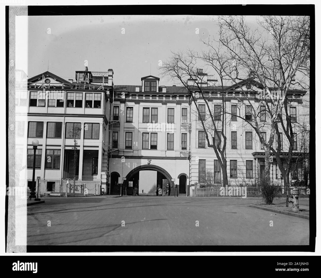 Navy Yard gate Stock Photo Alamy
