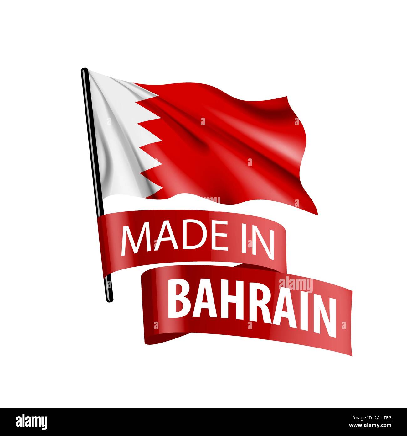 Get Bahrain Flag Vector Background