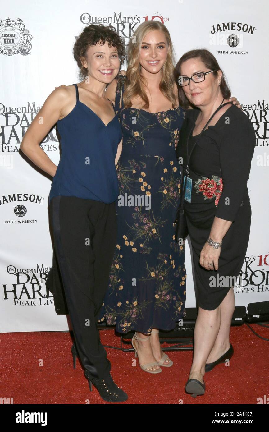Long Beach, CA. 26th Sep, 2019. Reiko Aylesworth, Jessica Sipos, Jillian Armenante at arrivals for Catalina Film Festival - THU, RMS Queen Mary, Long Beach, CA September 26, 2019. Credit: Priscilla Grant/Everett Collection/Alamy Live News Stock Photo