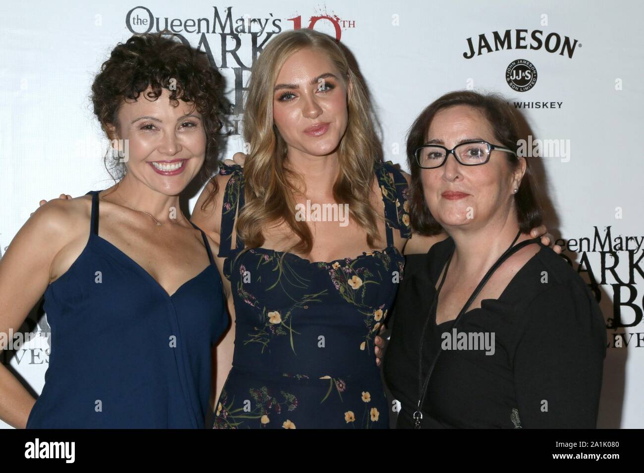 Long Beach, CA. 26th Sep, 2019. Reiko Aylesworth, Jessica Sipos, Jillian Armenante at arrivals for Catalina Film Festival - THU, RMS Queen Mary, Long Beach, CA September 26, 2019. Credit: Priscilla Grant/Everett Collection/Alamy Live News Stock Photo