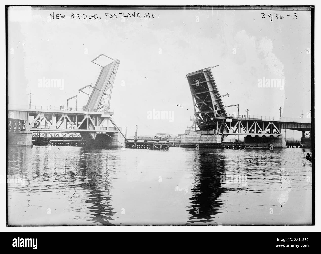New Bridge, Portland, Me. Stock Photo