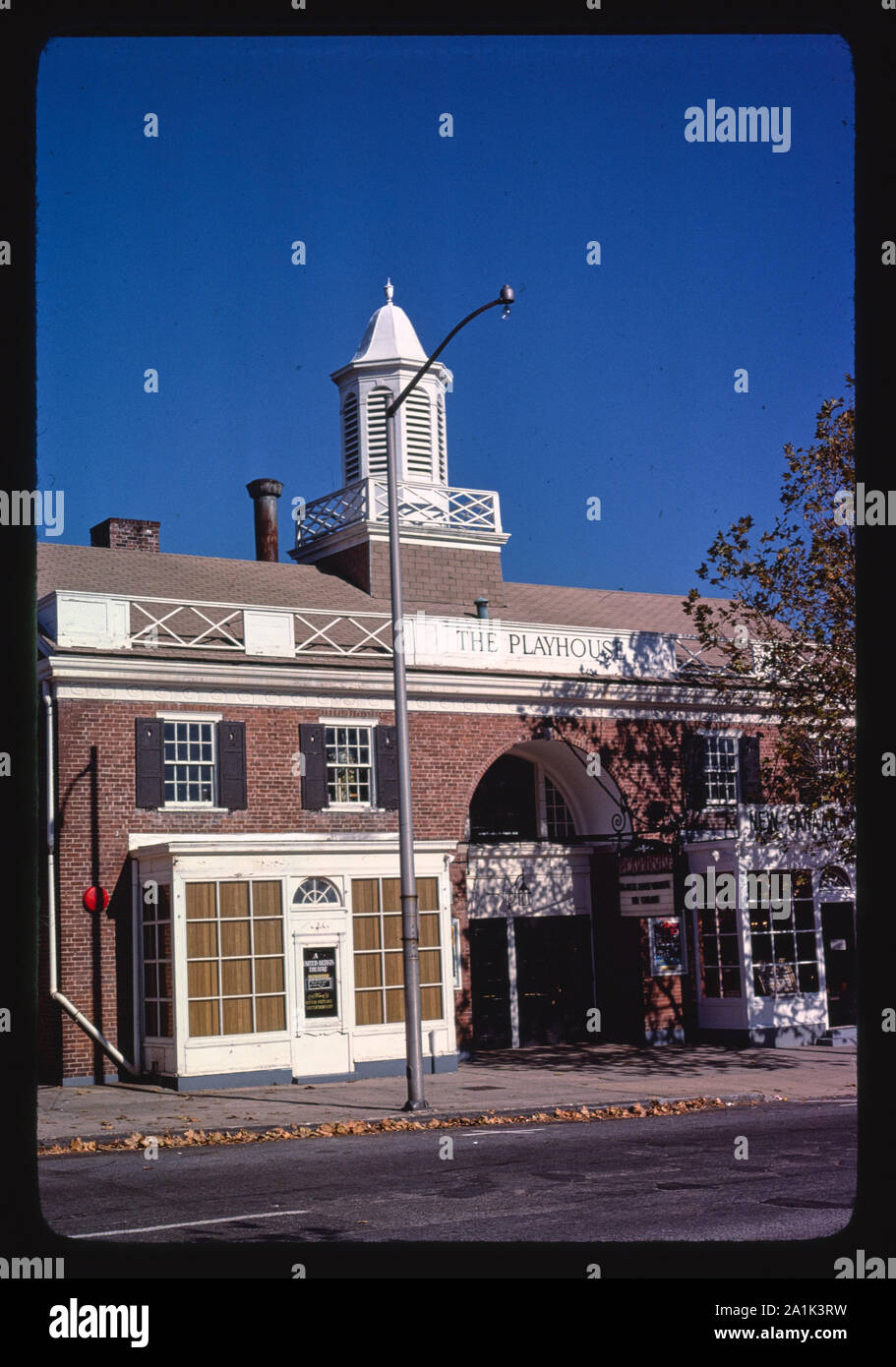 New Canaan Playhouse, vertical, Elm Street, New Canaan, Connecticut Stock Photo Alamy