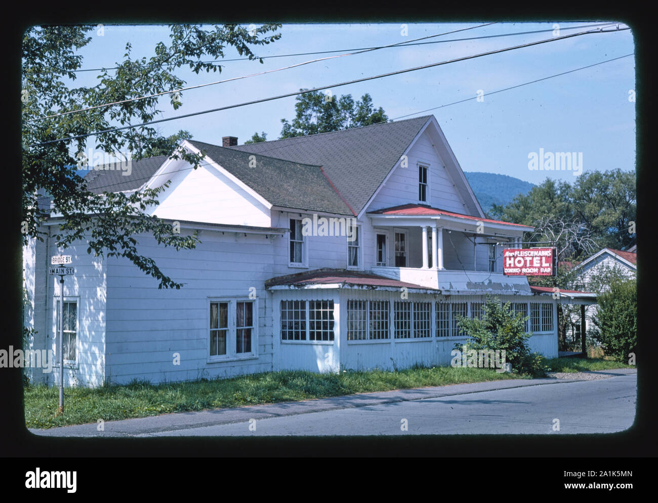 New Fleischmann's Hotel, Main Street, Fleischmanns, New York Stock Photo Alamy