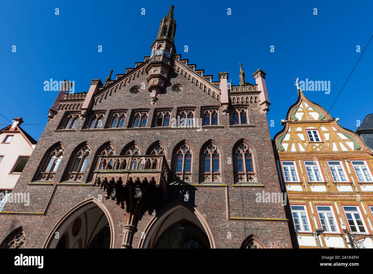 Montabaur Town Hall. Montabaur, Rhineland-Palatinate, Germany. Stock Photo