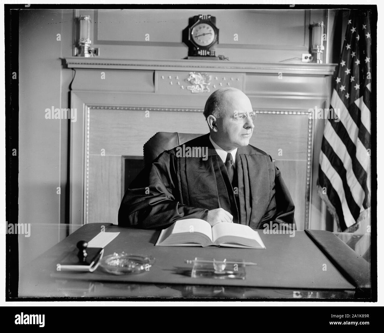 New Supreme Court Justice in robes. Washington, D.C., Jan. 29. The new