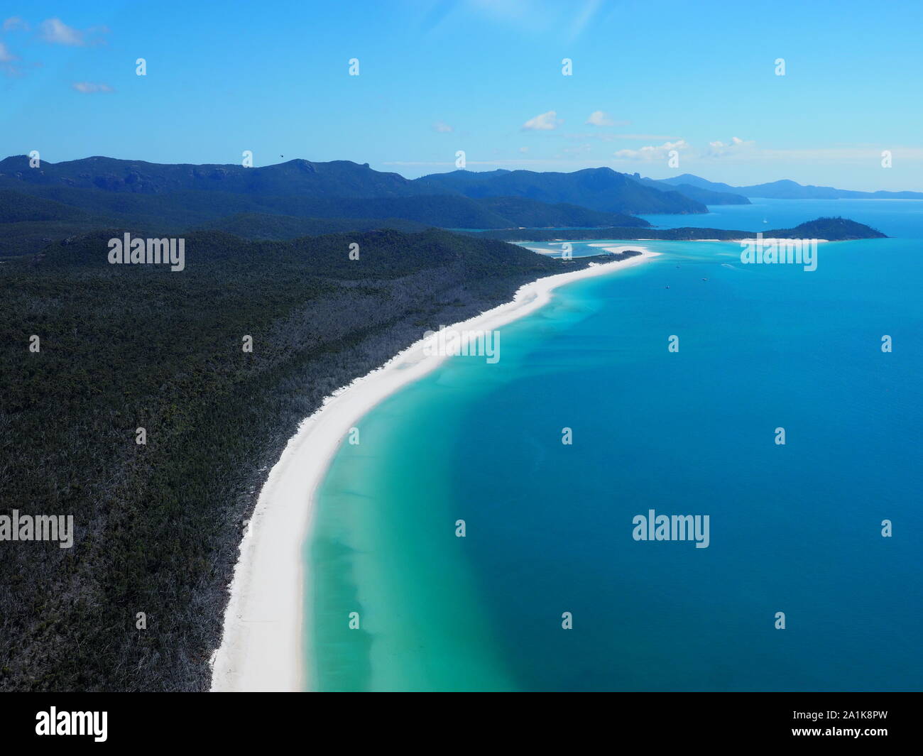 Whitehaven Beach Whitsunday Islands Queensland Australia Stock Photo ...