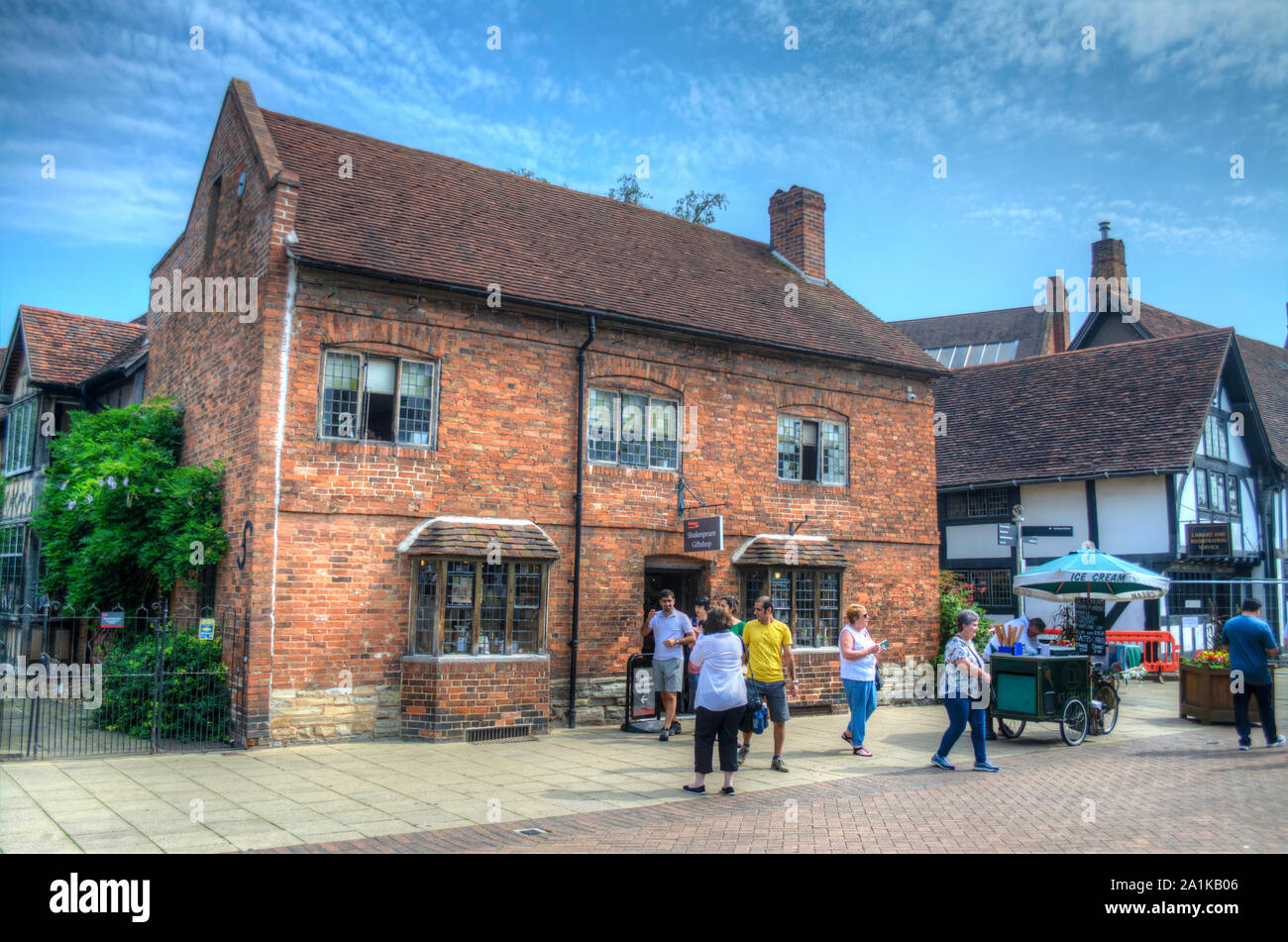 Shakespear gift shop on Henley Street in Stratford-Upon-Avon UK Stock Photo