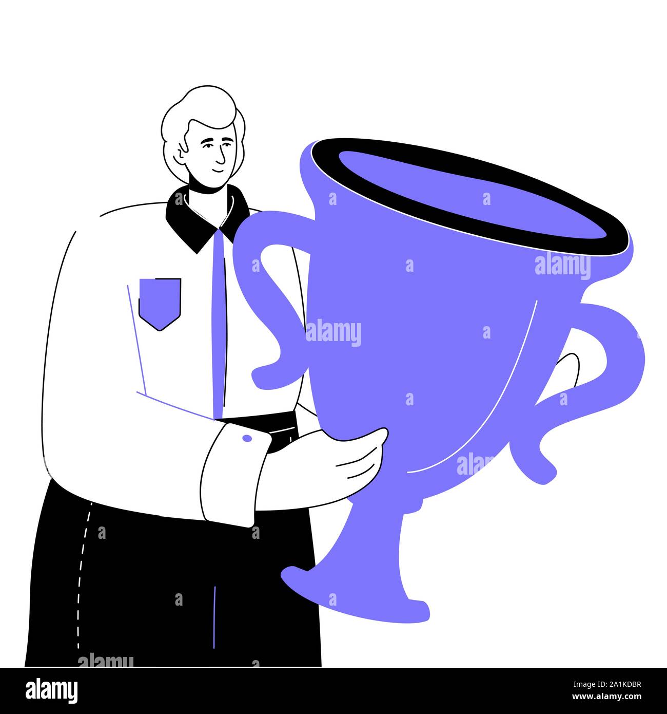 Business success - modern flat design style illustration Stock Vector