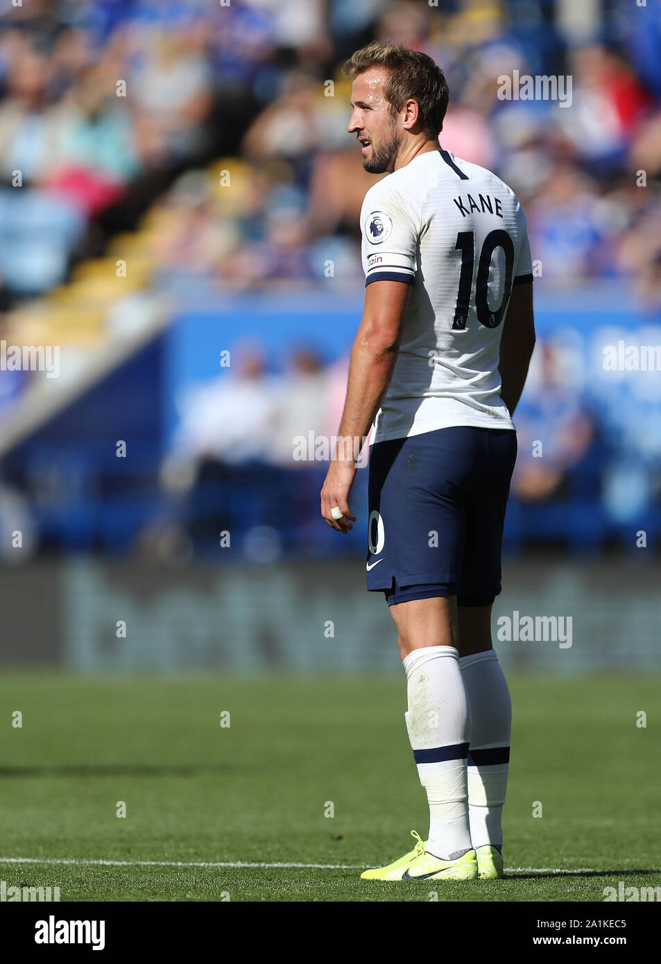 Harry Kane of Tottenham Hotspur - Leicester City v Tottenham Hotspur, Premier League, King Power Stadium, Leicester, UK - 21st September 2019  Editorial Use Only - DataCo restrictions apply Stock Photo