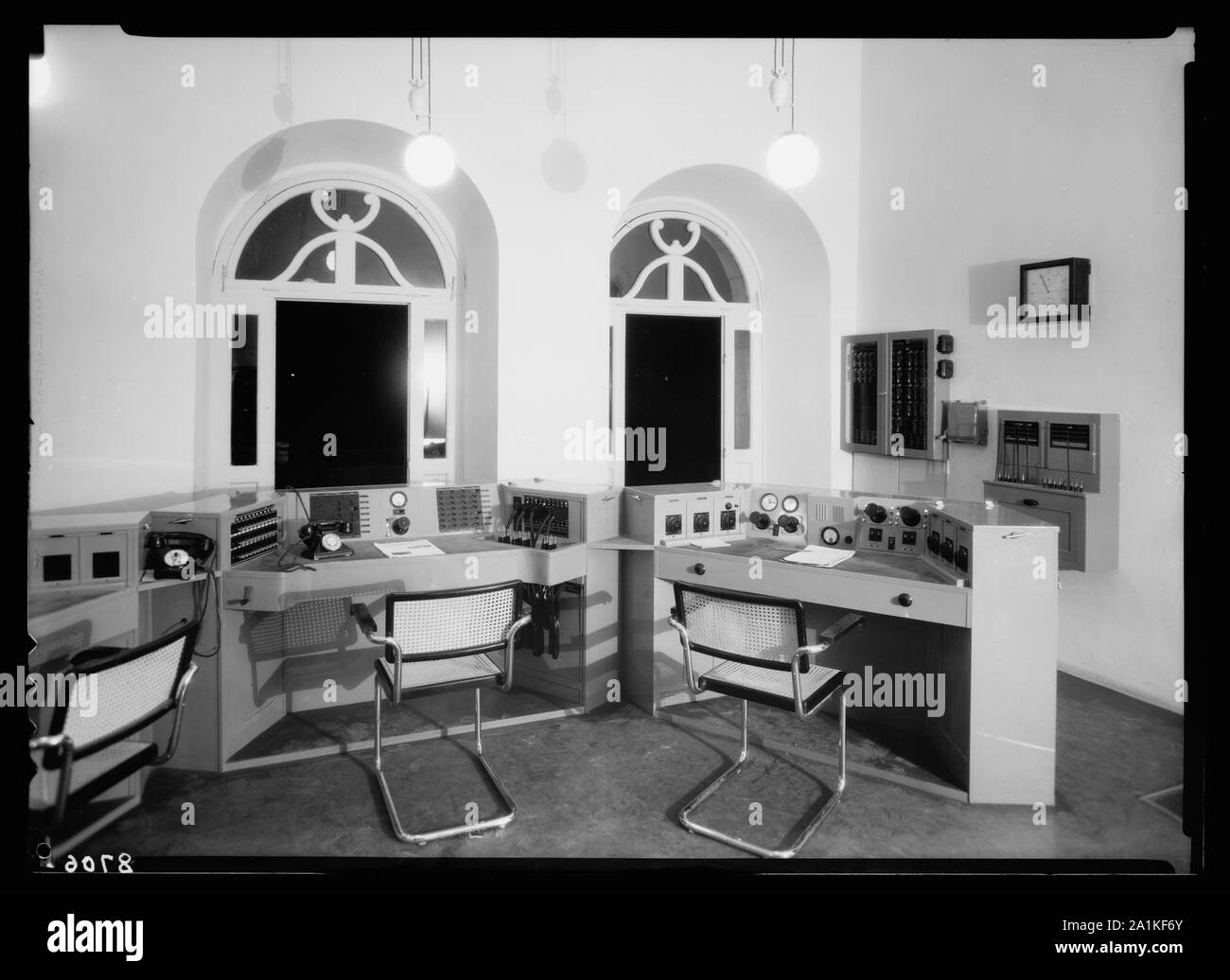 New broadcasting studios on Queen Milisande's Way, Jerusalem. Control