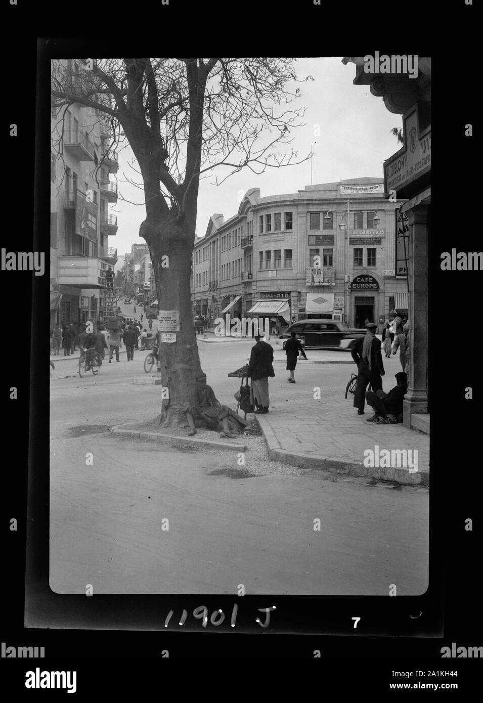 Newer Jer. [i.e., Jerusalem] streets [Zion Circle] Stock Photo