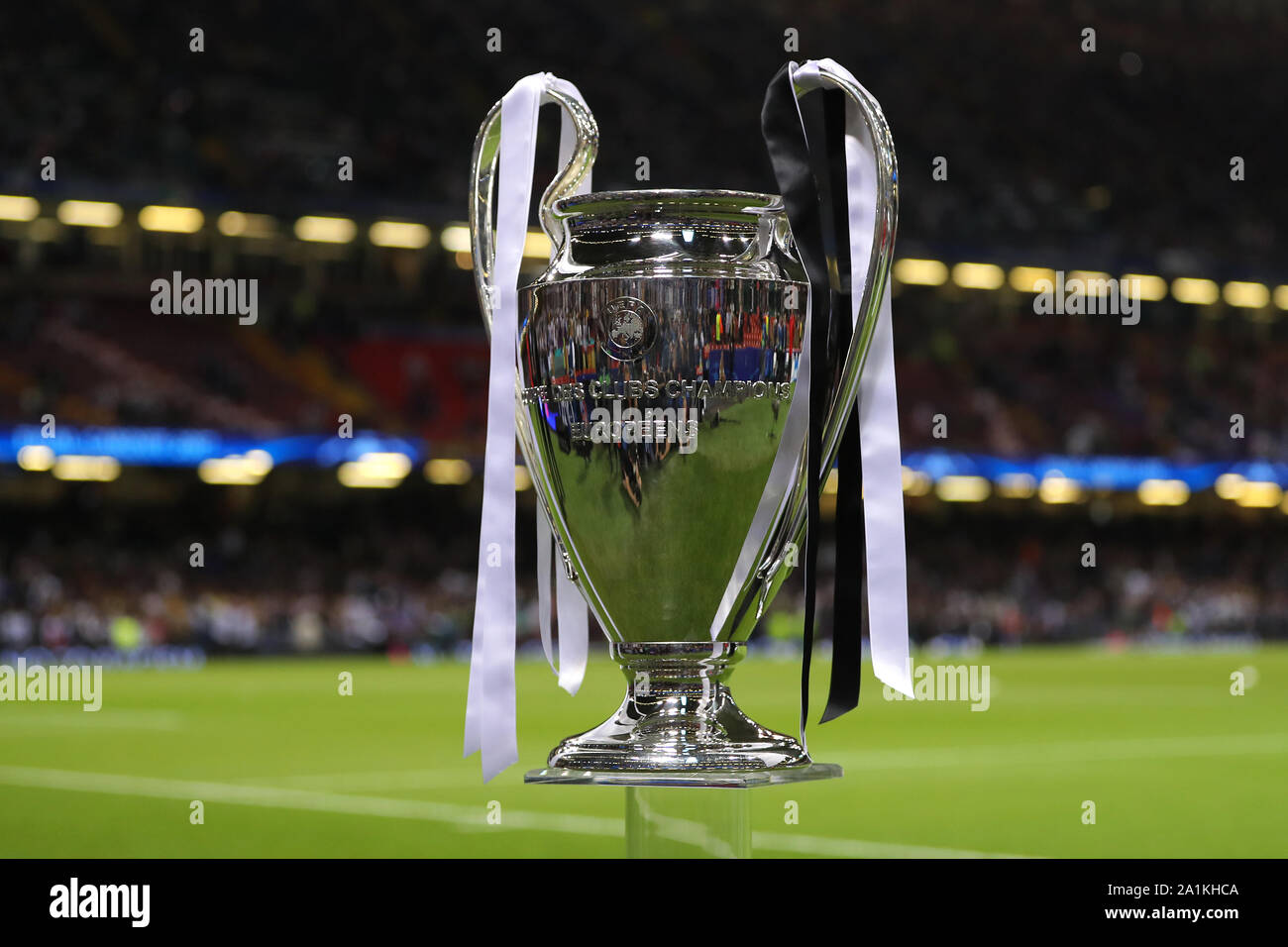 UEFA Champions League Trophy - Coupe des Clubs - Juventus v Real Madrid,  UEFA Champions League Final, National Stadium of Wales, Cardiff - 3rd June  2017 Stock Photo - Alamy
