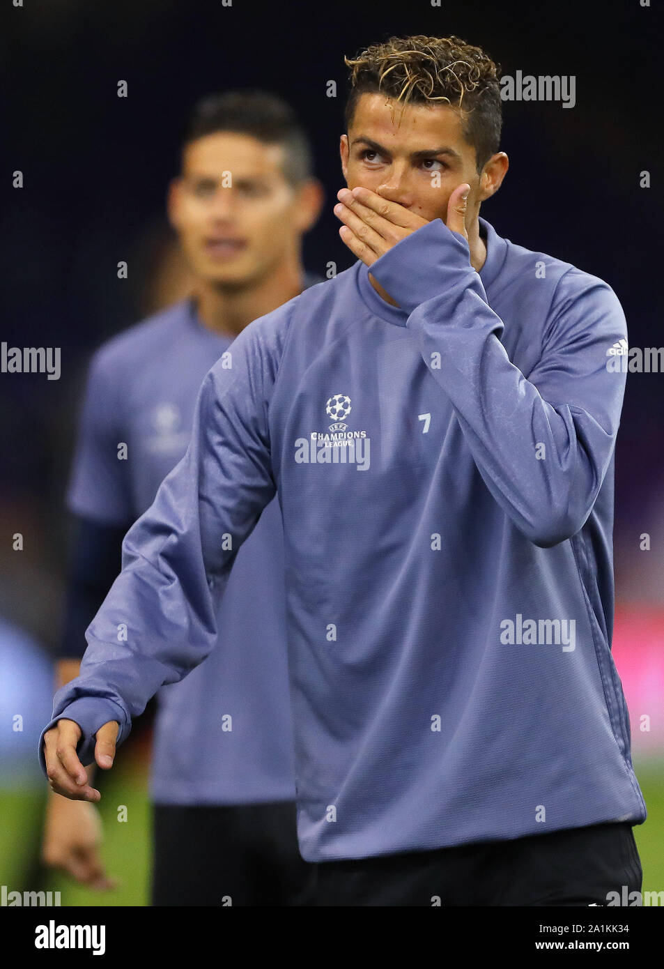 Cristiano Ronaldo of Real Madrid - Real Madrid training ahead of the UEFA  Champions League Final, National Stadium of Wales, Cardiff - 2nd June 2017  Stock Photo - Alamy