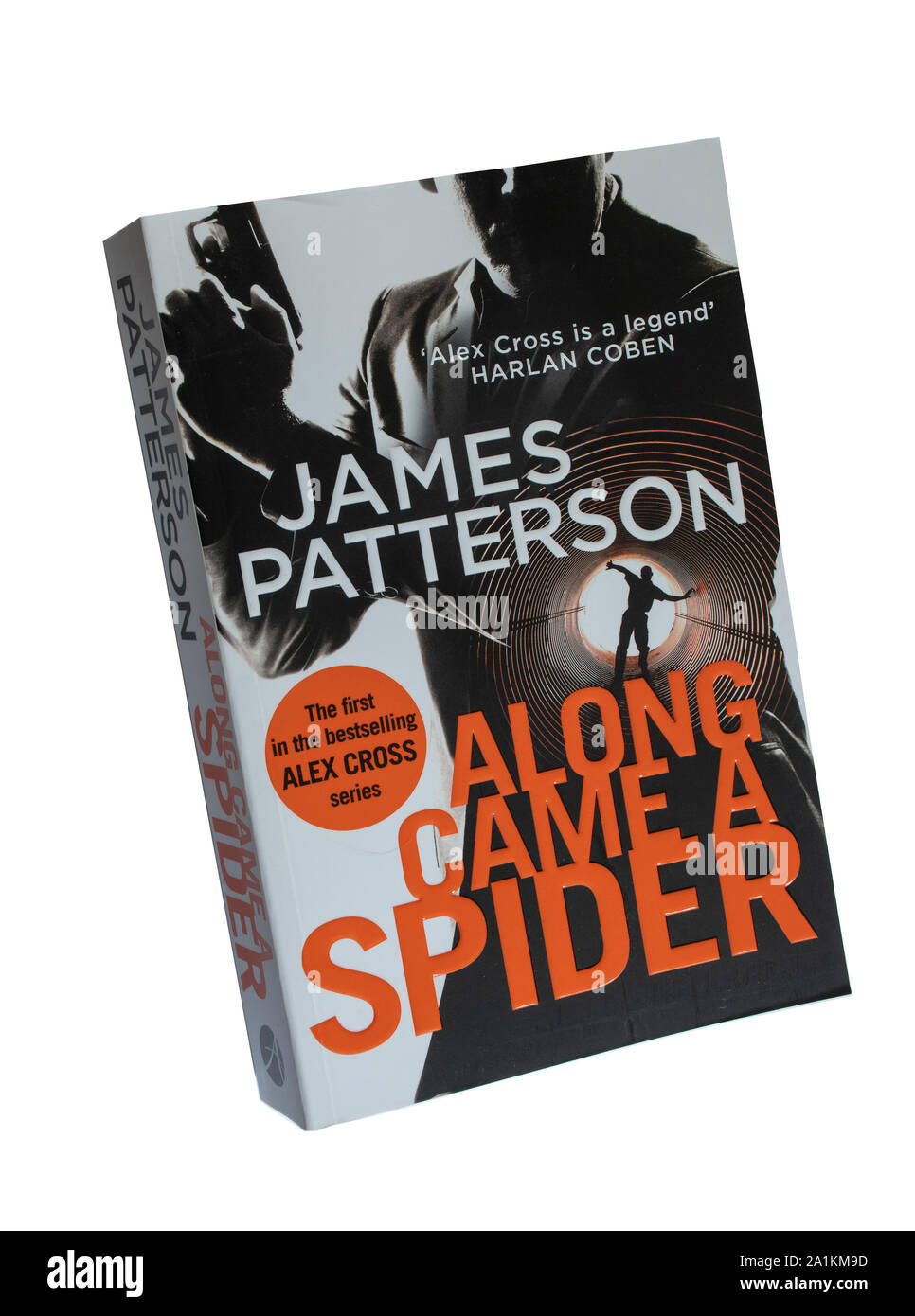 Along came a spider, a paperback book or novel by James Patterson, the first book in the Alex Cross series Stock Photo