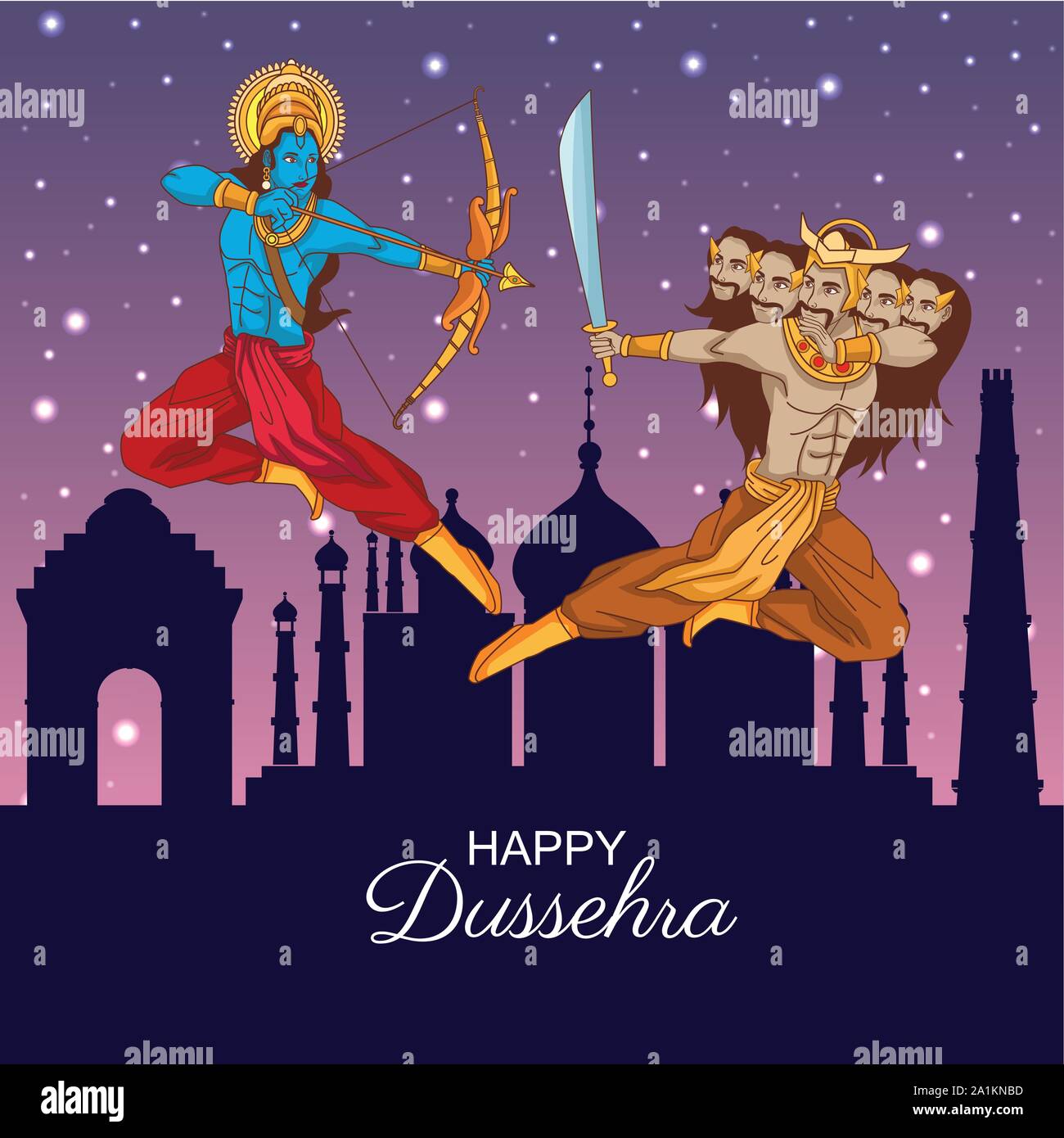 Happy Dussehra Festival of India Stock Vector Image & Art - Alamy