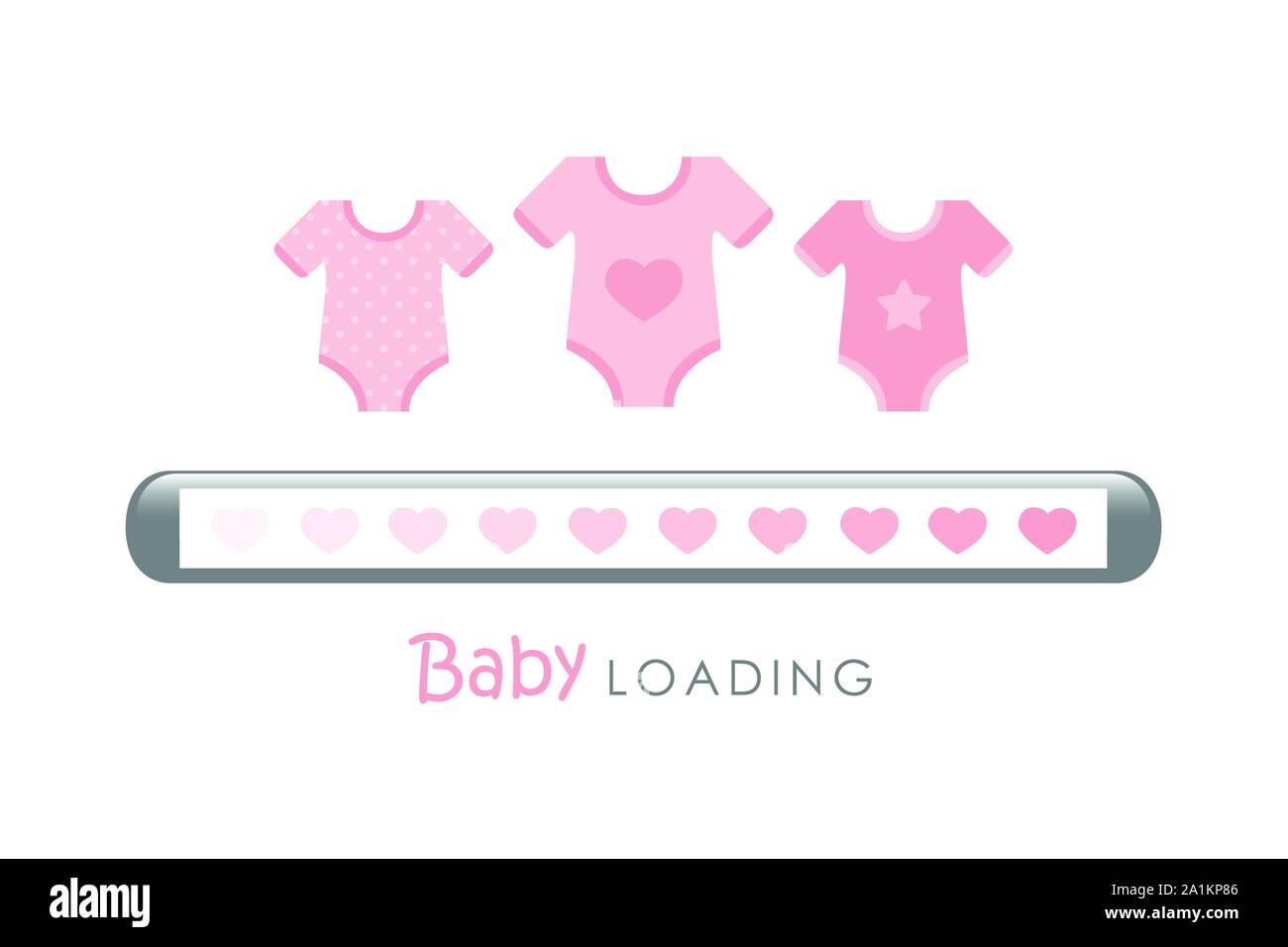 Baby Girl Loading Download Bar High Resolution Stock Photography And Images Alamy