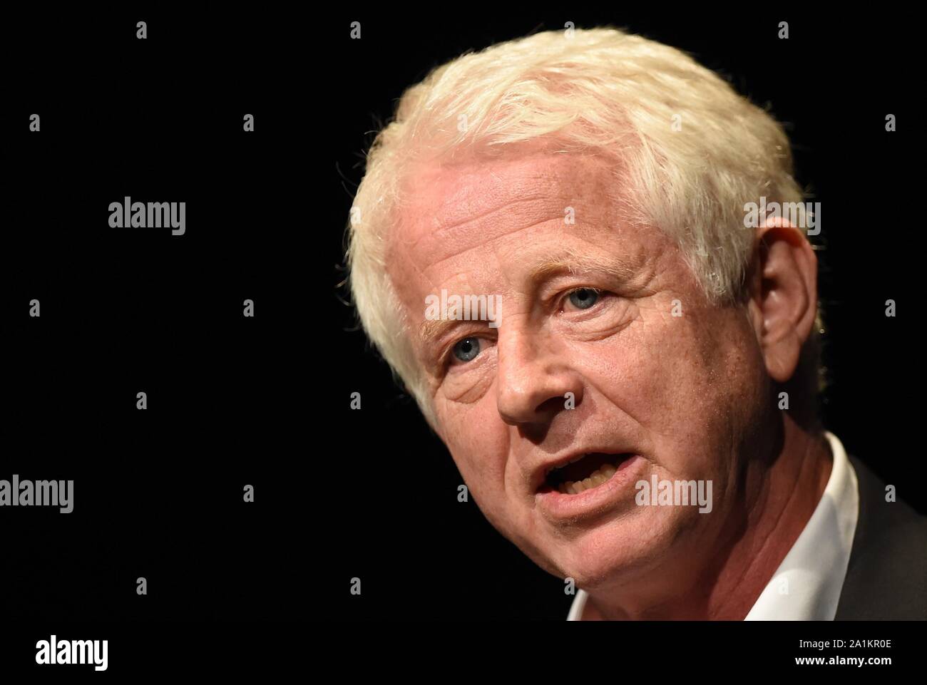 Richard Curtis at the press conference for Global Citizen Goal Live: The Possible Dream 2020 Campaign Launch, St. Ann's Warehouse, Brooklyn, NY September 26, 2019. Photo By: Kristin Callahan/Everett Collection Stock Photo