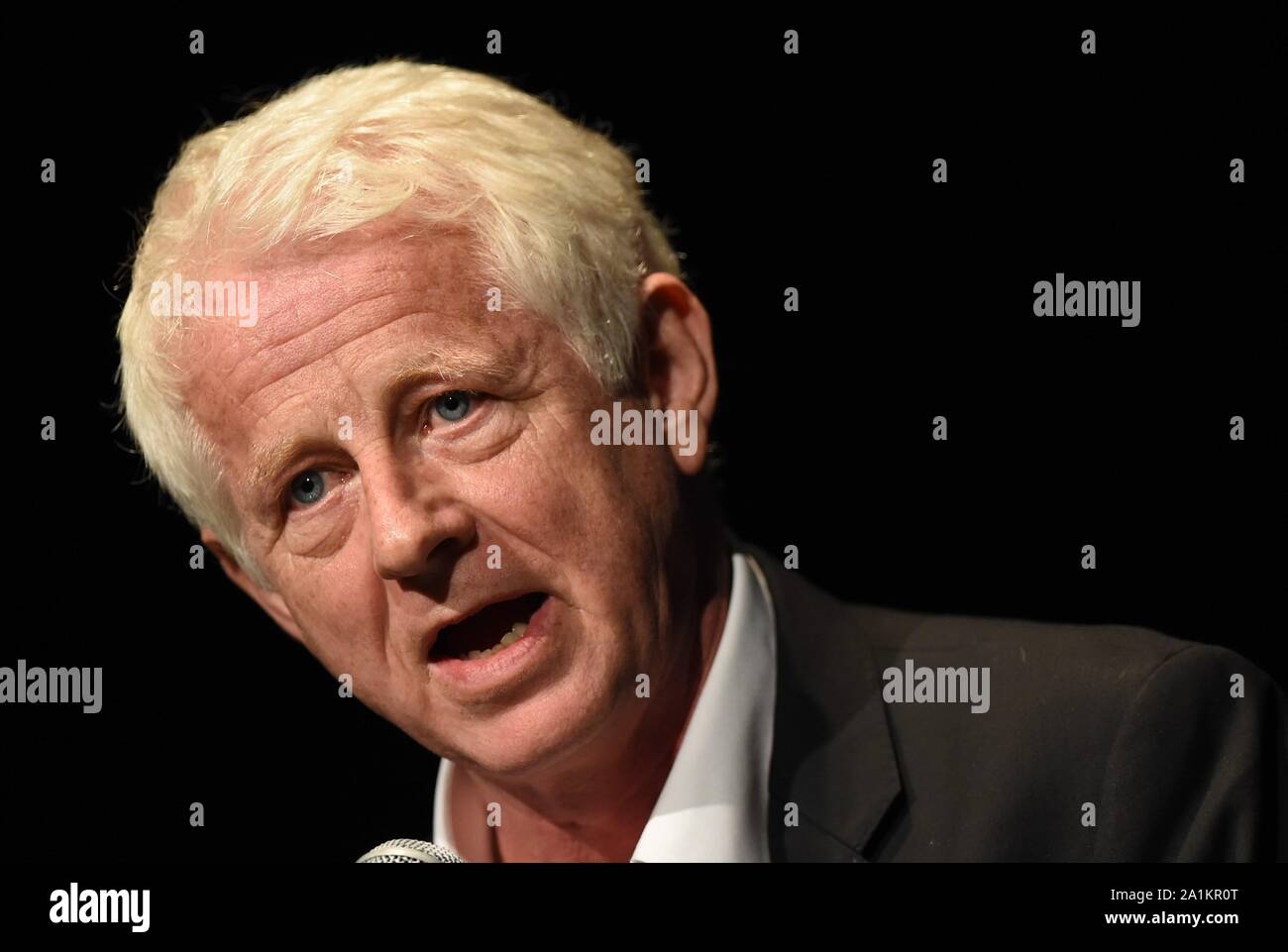 Richard Curtis at the press conference for Global Citizen Goal Live: The Possible Dream 2020 Campaign Launch, St. Ann's Warehouse, Brooklyn, NY September 26, 2019. Photo By: Kristin Callahan/Everett Collection Stock Photo