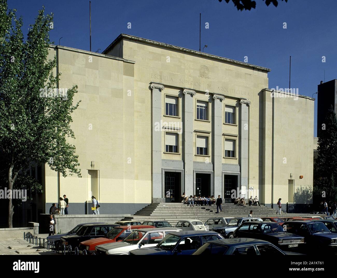 ESCUELA DE ARQUITECTURA. Location: CIUDAD UNIVERSITARIA. MADRID. SPAIN. Stock Photo