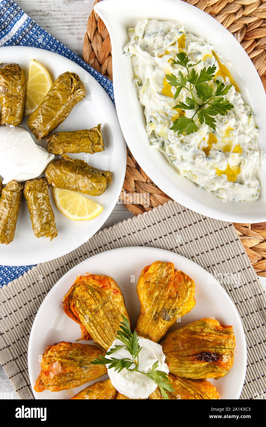 Greek appetizers, Meze Stock Photo Alamy