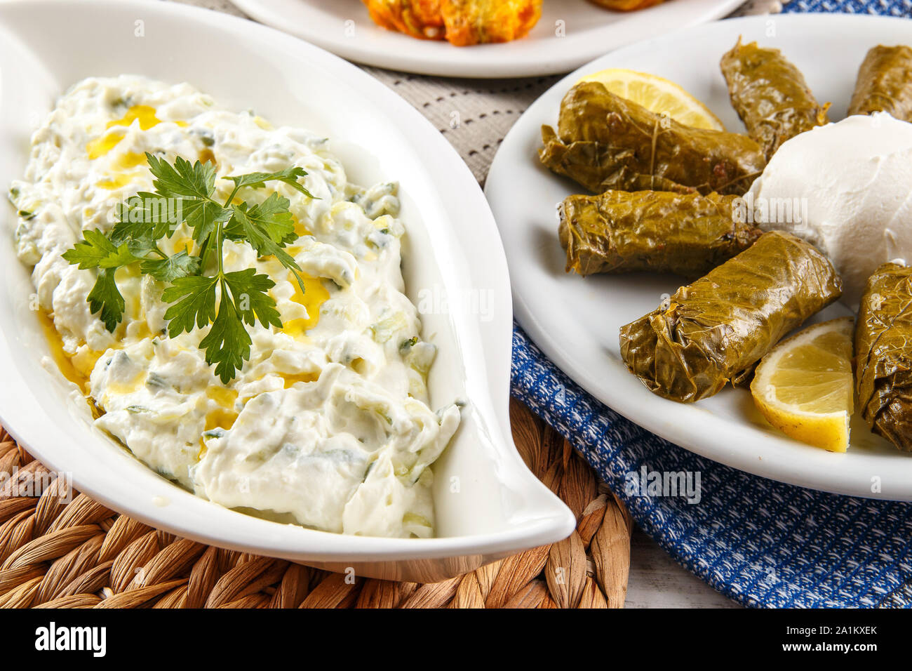 Greek appetizers, Meze Stock Photo Alamy