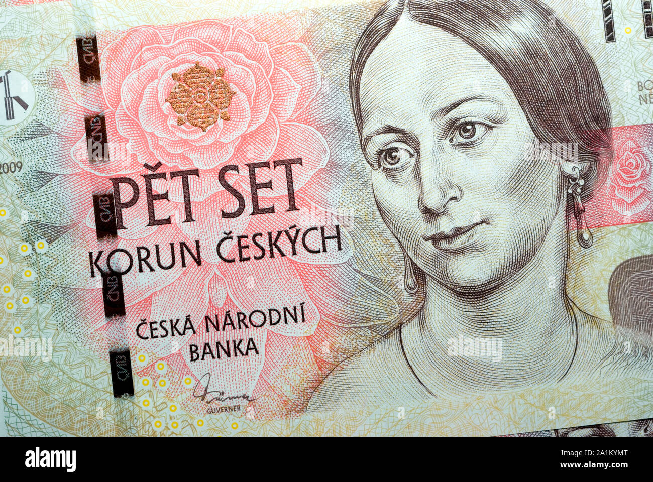 Czech Koruna Note Stock Photo Alamy