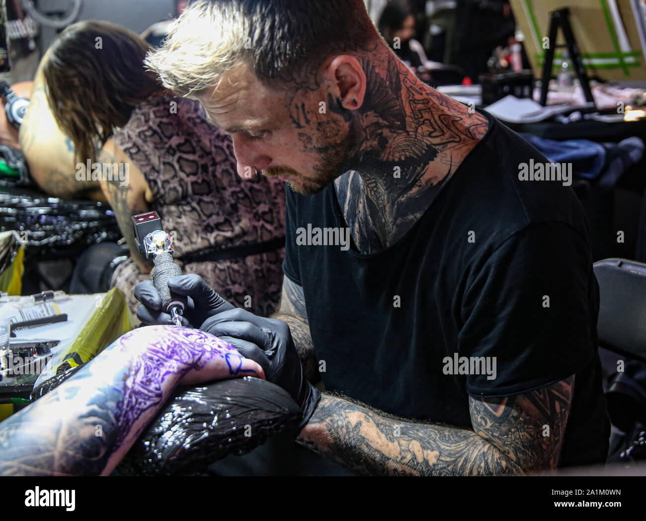 London UK 27 September 2019 The 15th Anniversary Edition of The  International London Tattoo Convention, the most exciting, anticipated and  resoundingly successful celebration of body art in the world, is back for