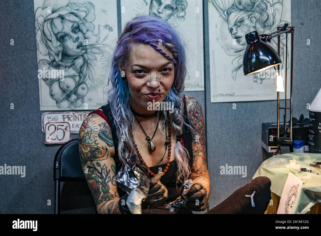 London UK 27 September 2019 The 15th Anniversary Edition of The  International London Tattoo Convention, the most exciting, anticipated and  resoundingly successful celebration of body art in the world, is back for