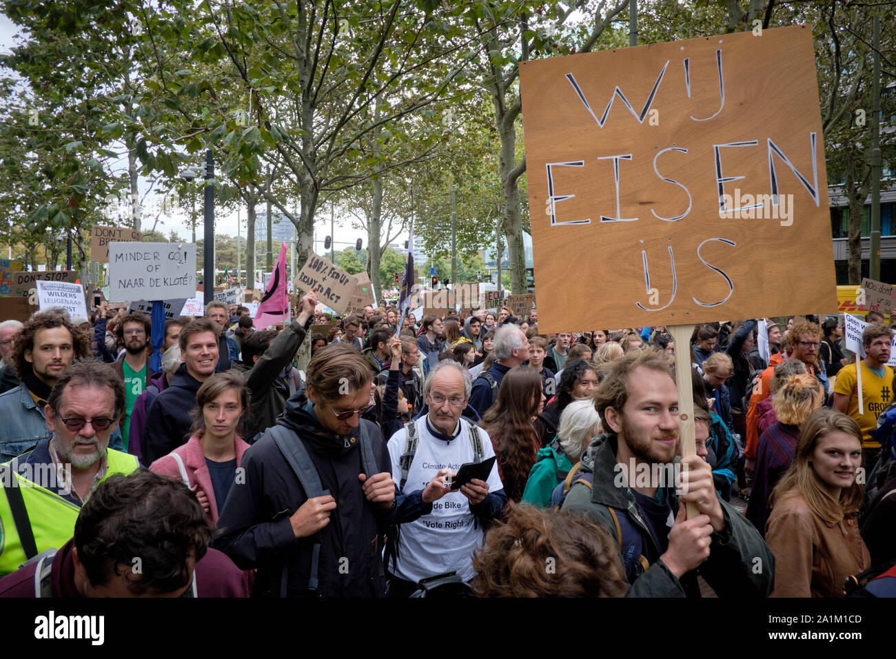 Climate strike for demanding more action on the climate crisis in The