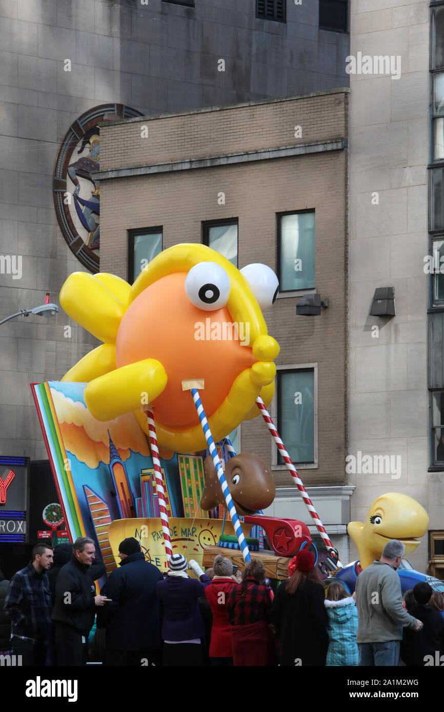 Flying Fish Float. Macy's Thanksgiving Day Parade. New-York. USA. Stock Photo