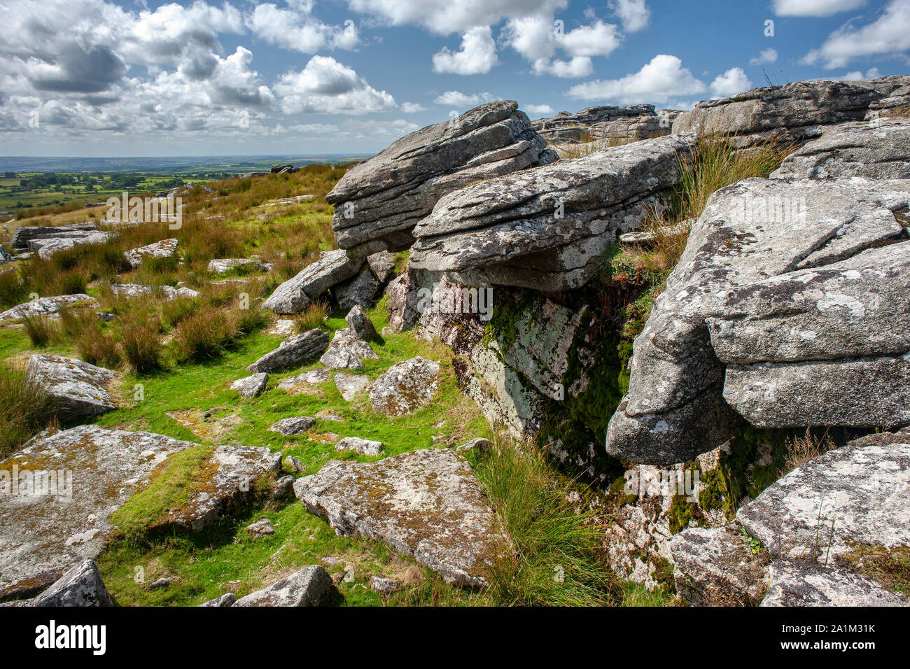 Alex Tor, Bodmin Moor in Cornwall Stock Photo