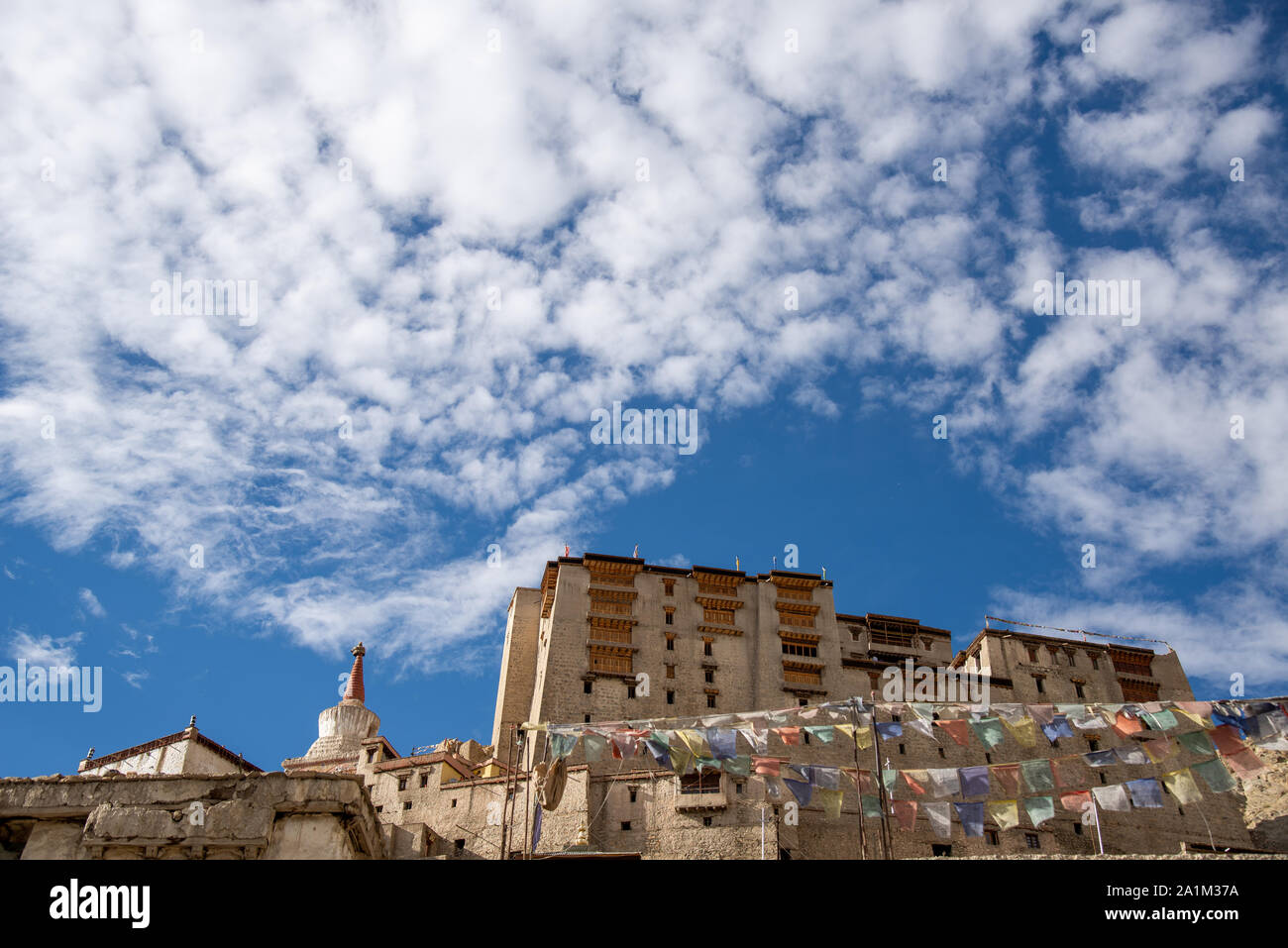 view at old place near Leh in Ladakh, India Stock Photo