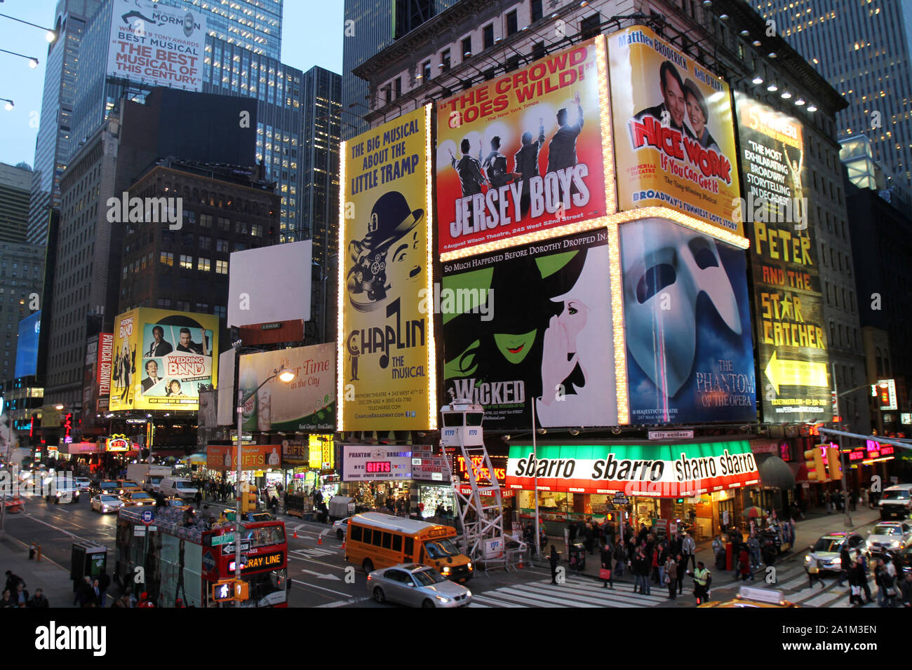 Times Square. Manhattan. New-York. USA. Stock Photo