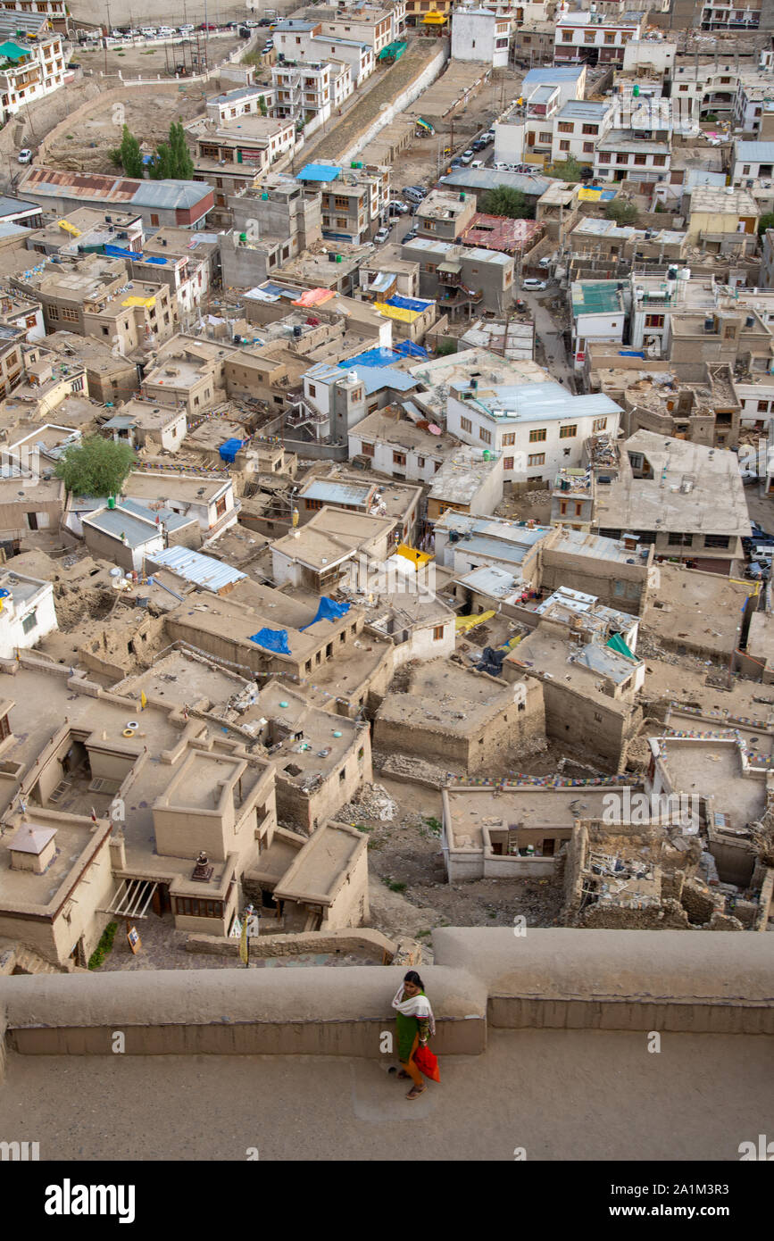 view at Leh in Ladakh, India Stock Photo