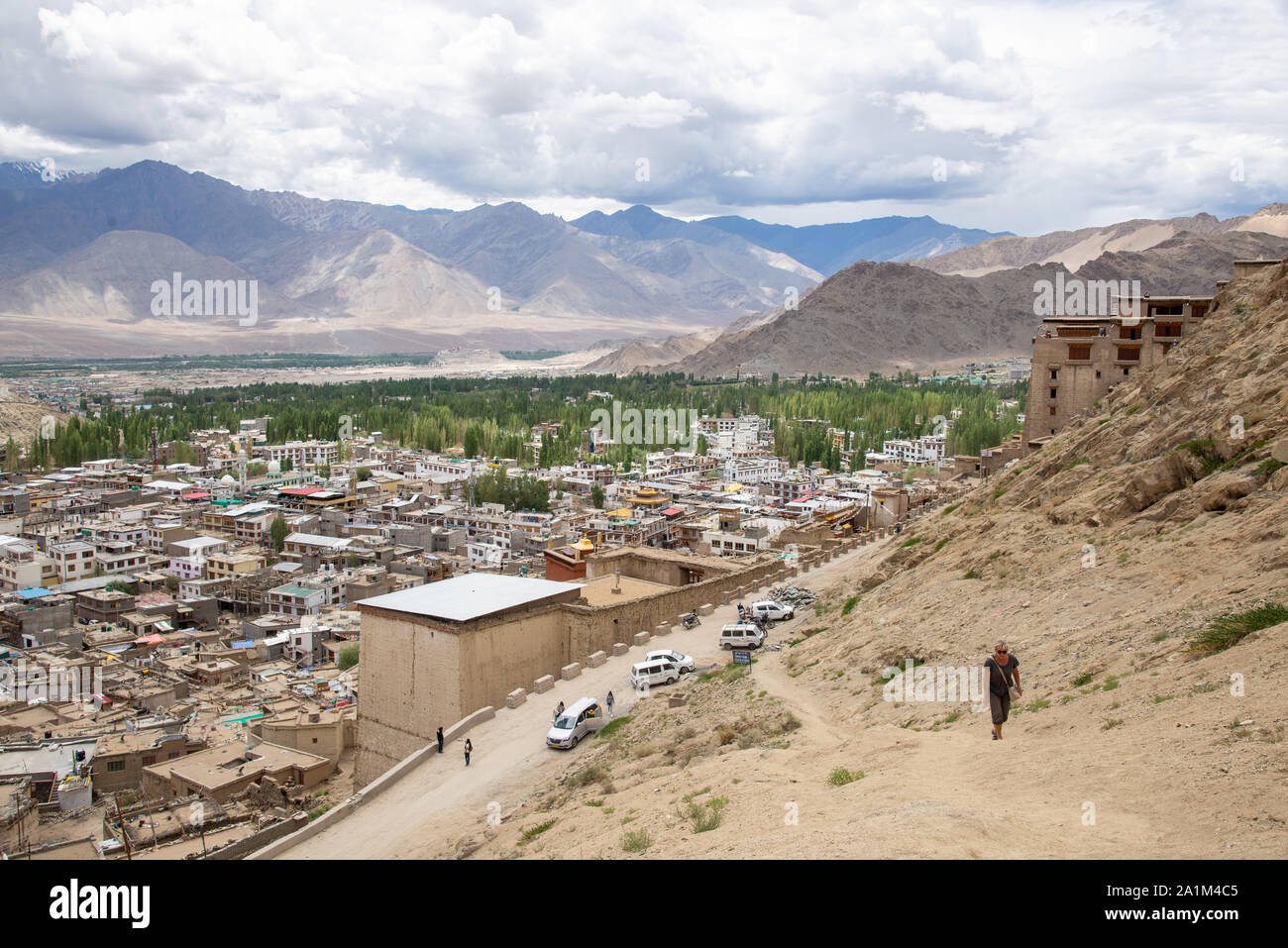 view at Leh in Ladakh, India Stock Photo