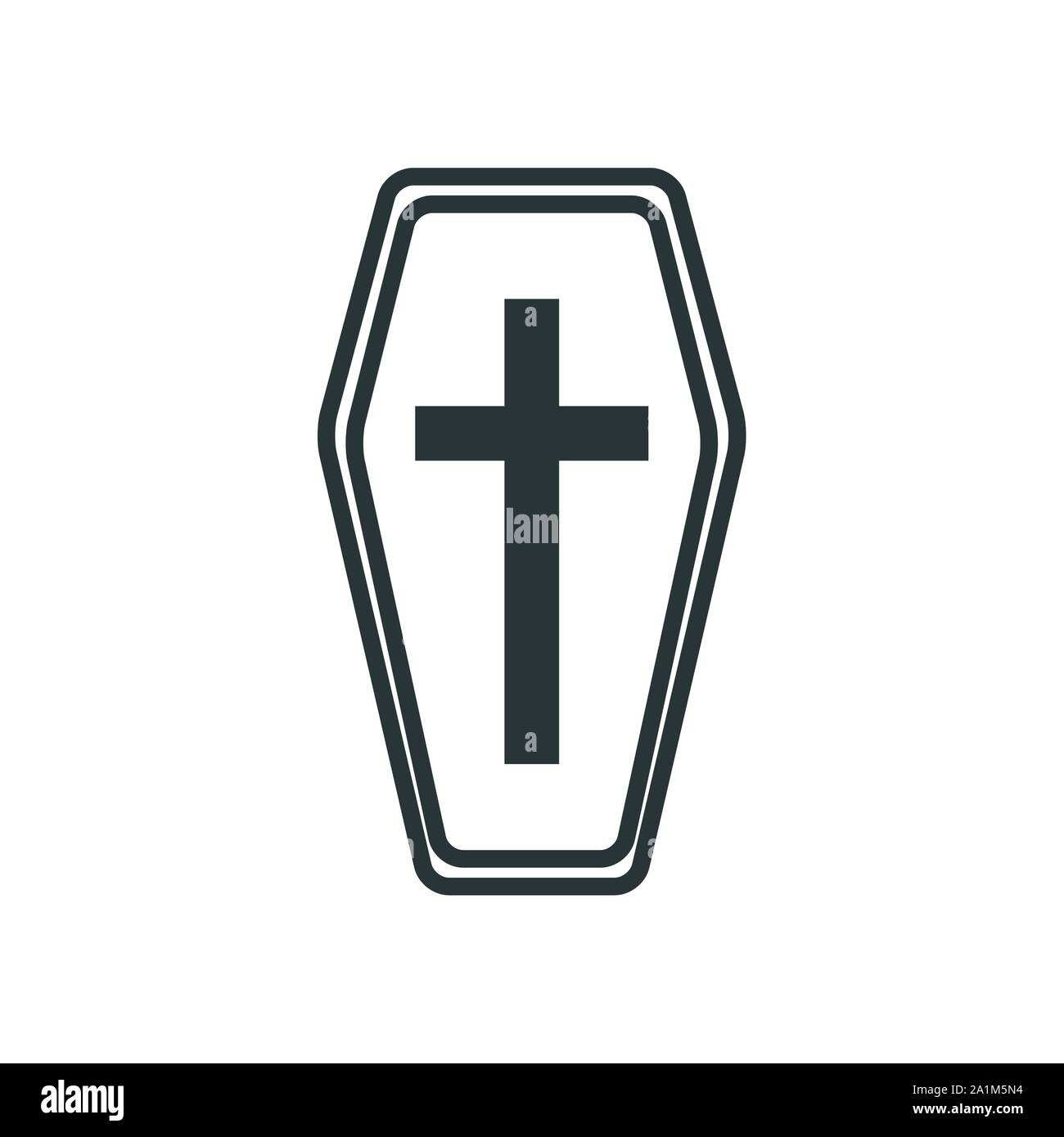 halloween wooden coffin with cross Stock Vector Image & Art Alamy