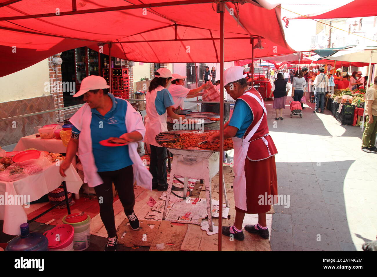 Market place in the mexican municipality of Otumba, State of Mexico