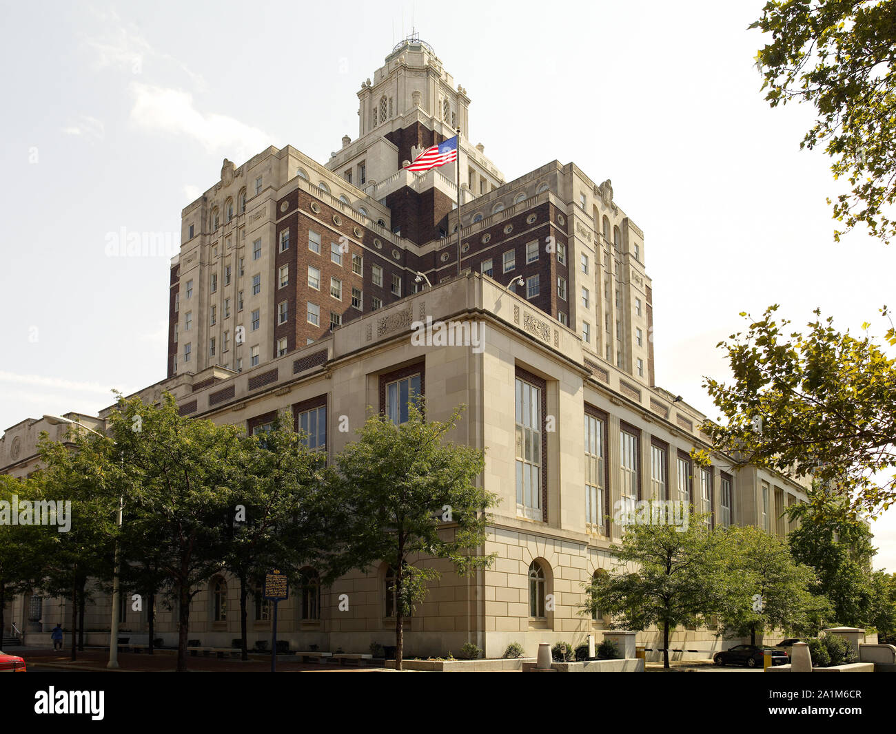 Oblique view, U.S. Custom House, Philadelphia, Pennsylvania Stock Photo