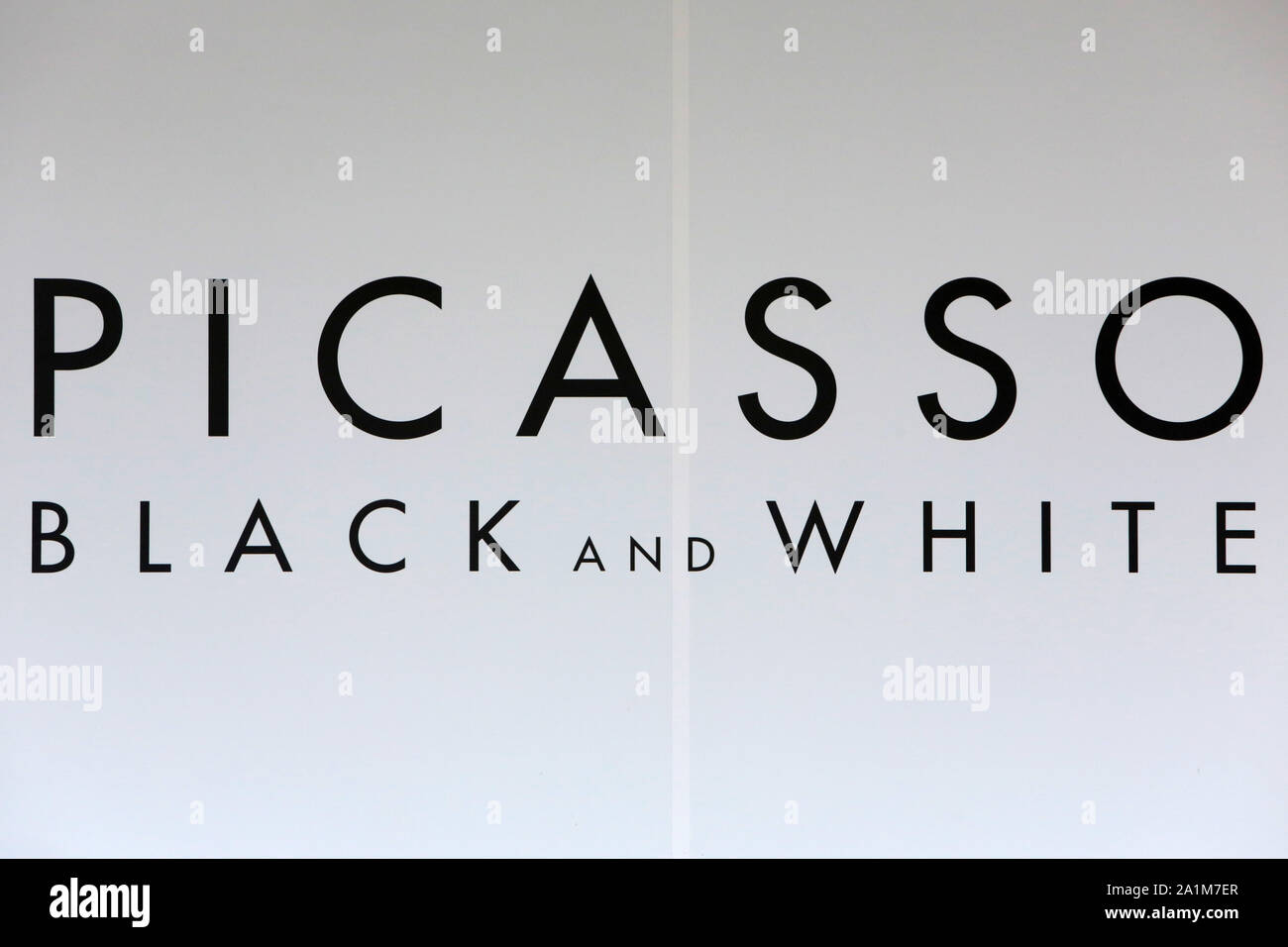 Picasso Black and White. Guggenheim Museum. Fith Avenue. New-York. USA. Stock Photo