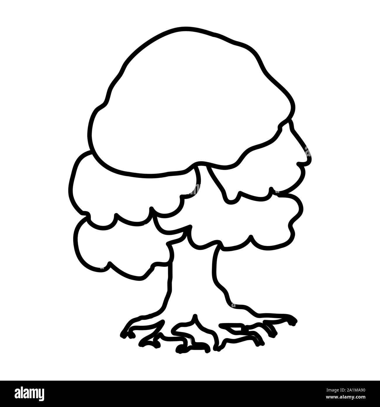 tree plant nature isolated icon Stock Vector Image & Art - Alamy