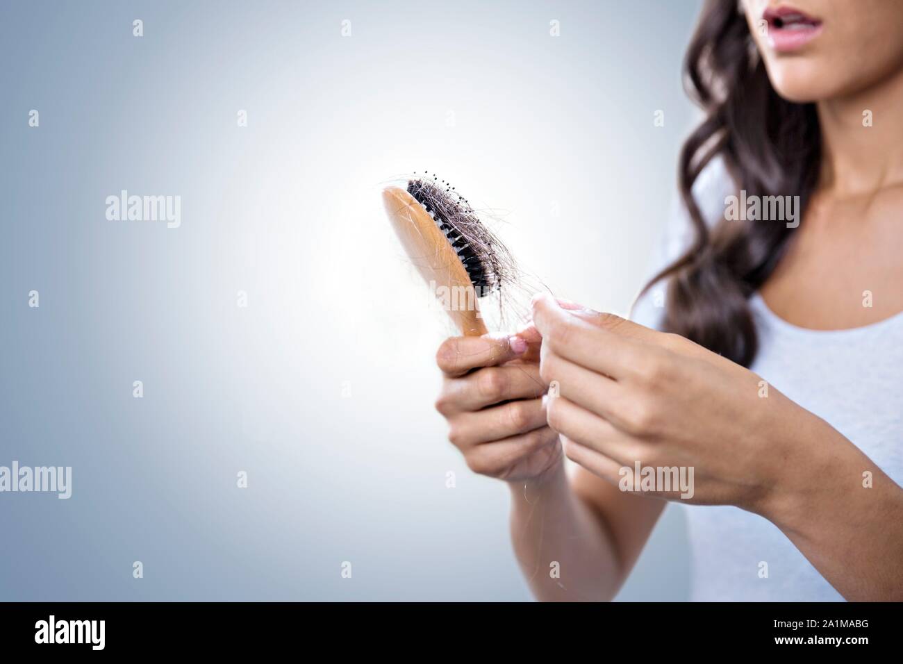 Hairbrush full of hair hi-res stock photography and images - Alamy