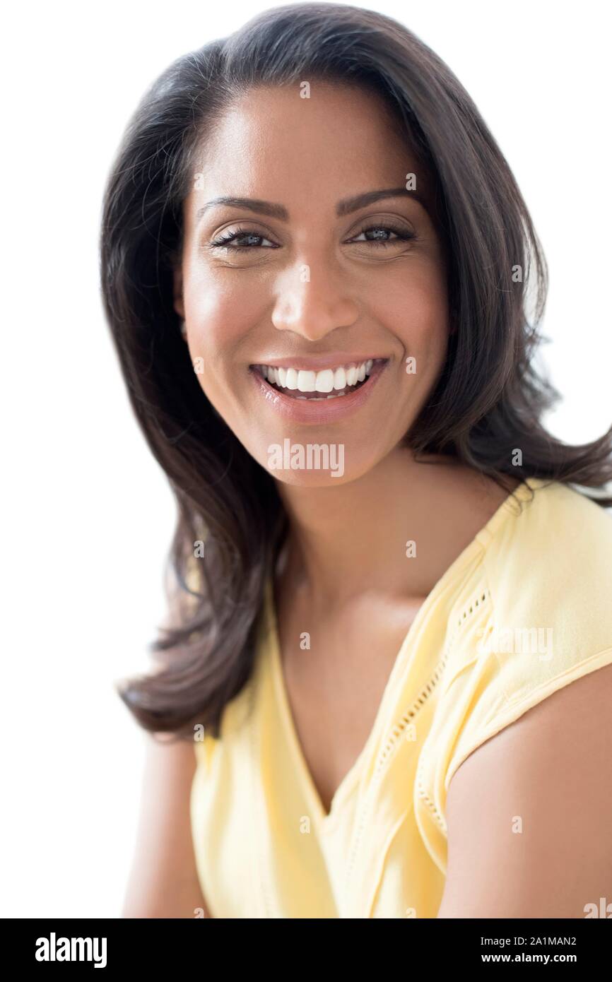 Portrait of a smiling woman. Stock Photo
